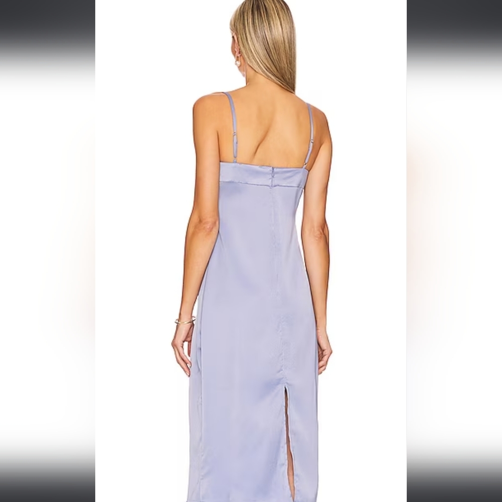 WeWoreWhat Cowl Satin Charmeuse Midi Dress,NWT, Size 4 - Picture 3 of 5